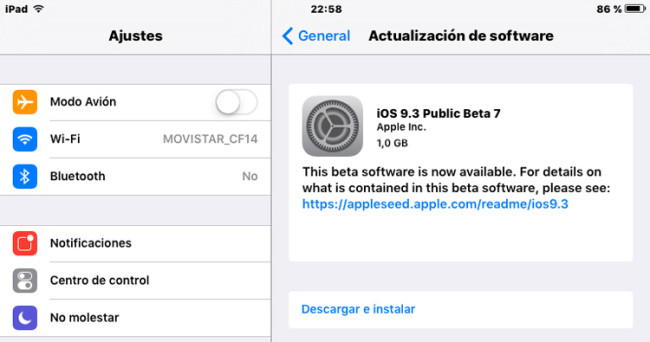 iOS_9-3_Beta-7-1_iPad_actualizacion_Ajustes_