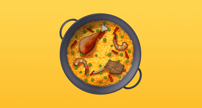 El 'emoji' de paella propuesto por la Emojipedia 