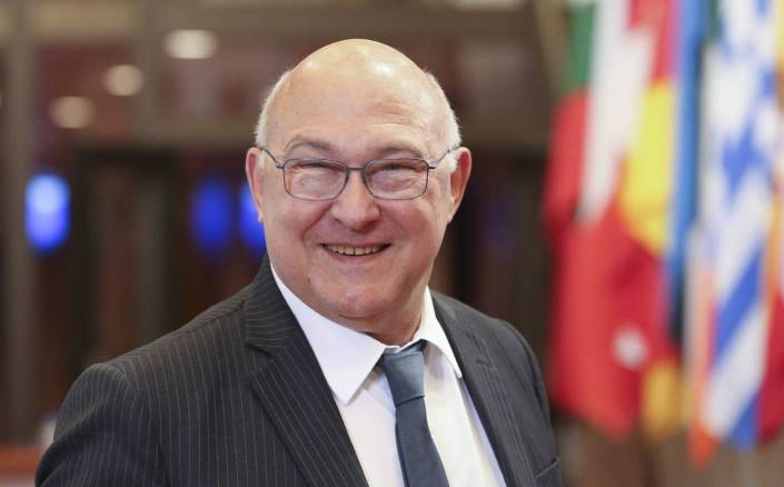 Michel Sapin, ministro galo de Finanzas de Francia