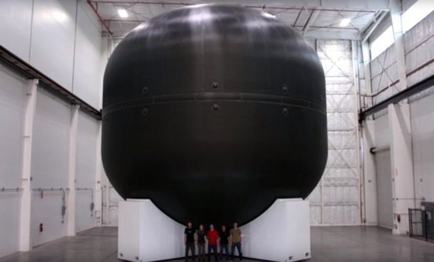 SpaceX ya construyó un prototipo del tanque de combustible del cohete que hará volar naves espaciales hasta Marte.