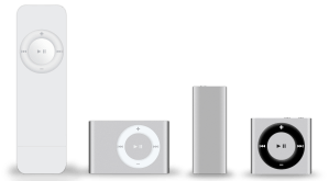 Todas la generaciones del iPod Shuffle